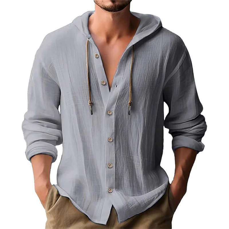 Men's solid color casual long- - Short Linen Drawstring recension och pris