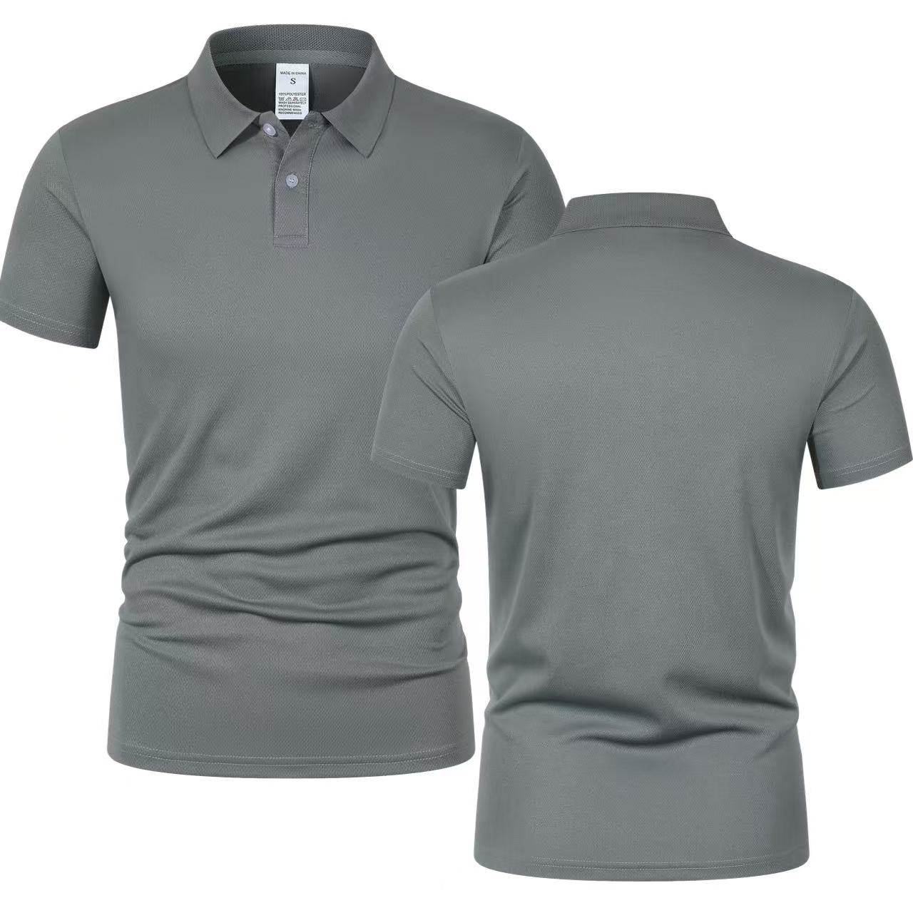 2025 New Summer Men's Short Sl - Polo Shirt Pique recension och pris
