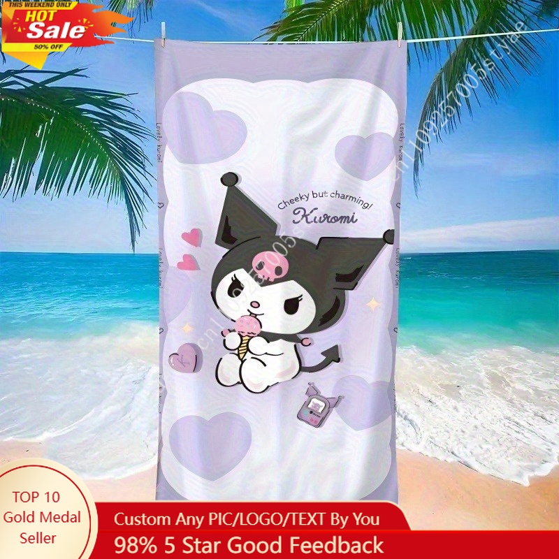 Kuromi Beach Towel A Playful a - Beach Towel Large recension och pris