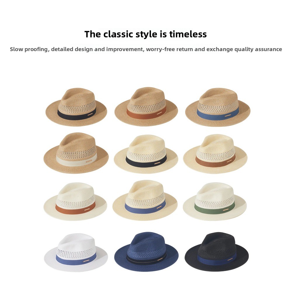 Big Size 60cm Panama Jazz Stra - Bucket Hat Straw recension och pris