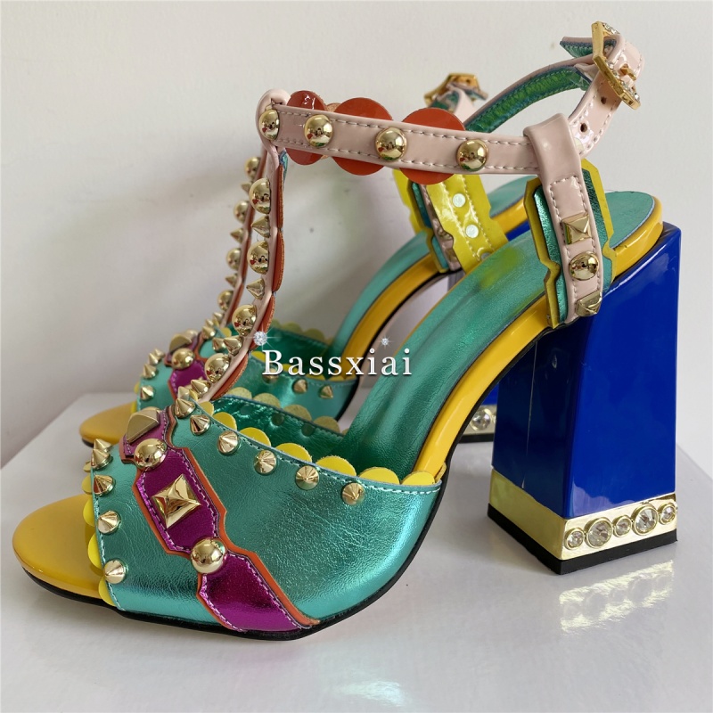 Luxury Rivet T-Strap Sandals W - Casual Sandal Leather recension och pris