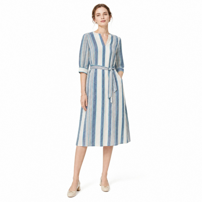2Yards Fresh and artistic Blue - Linen Shirt Breathable recension och pris